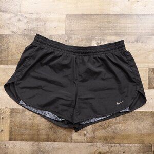 Nike Dri-FIT Tempo Running Shorts Women’s Large Black brief lined